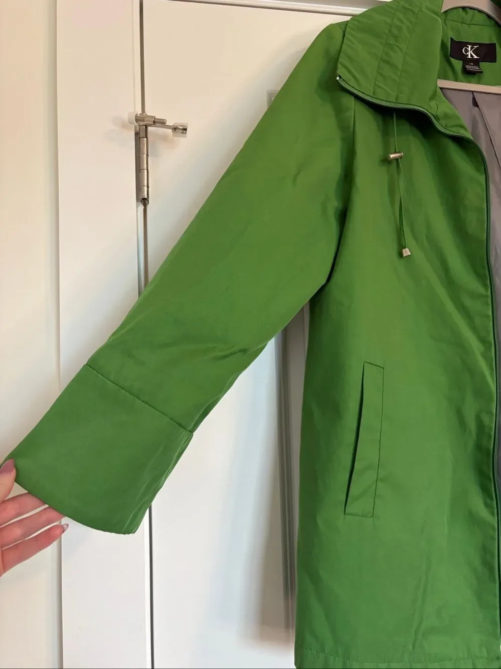 Calvin Klein Green Front Zip Jacket Women’s Size Large